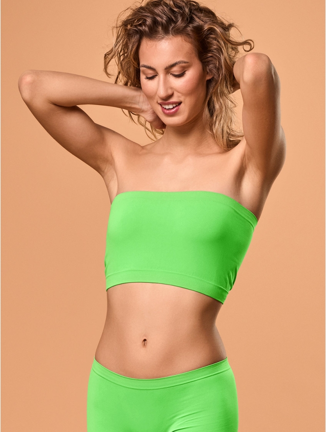 TOP DONNA FASCIA VERDE FLUO'