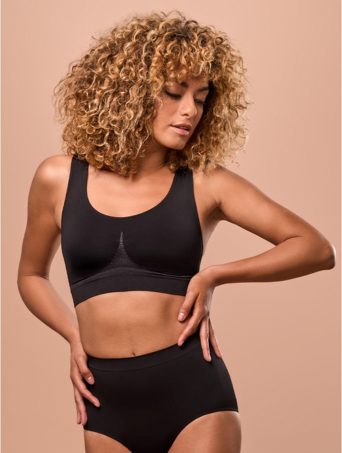 TOP DONNA BEAUTY SHAPING S/L NERO