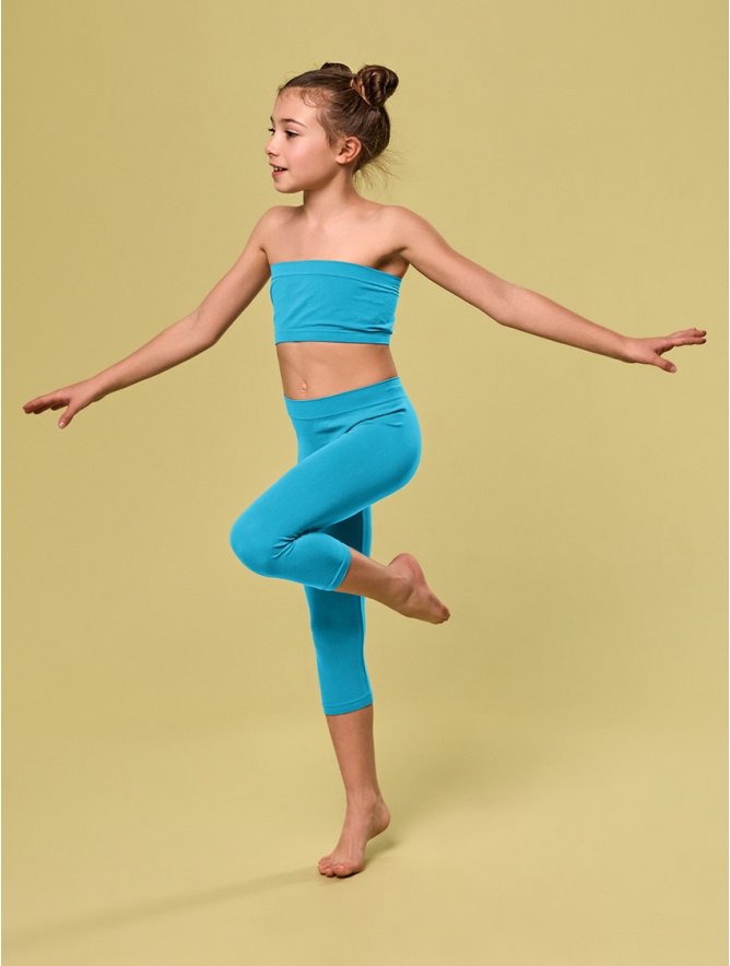 LEGGINGS BIMBA MEDIO TURCHESE