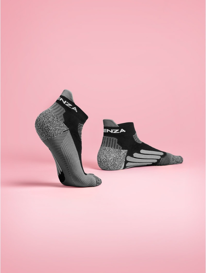 CALZINO PEDULINO RUNNER 2.0 NERO/GRIGIO